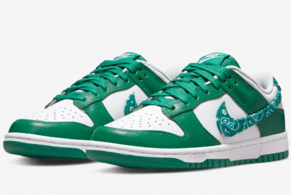 Latest Nike Dunk Low Green Paisley 2022 For Sale DH4401-102-2