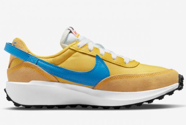 Latest Nike Waffle Debut Yellow Blue 2022 For Sale DH9523-700-1