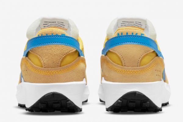 Latest Nike Waffle Debut Yellow Blue 2022 For Sale DH9523-700-3