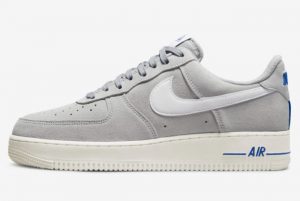 New Nike Air Force 1 Low Athletic Club Light Smoke Grey White-Sail-Hyper Royal 2022 For Sale DH7435-001