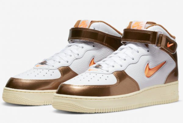 New Nike Air Force 1 Mid Ale Brown White Total Orange-Ale Brown-Beach 2022 For Sale DH5623-100-2