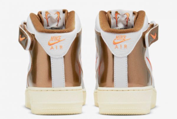 New Nike Air Force 1 Mid Ale Brown White Total Orange-Ale Brown-Beach 2022 For Sale DH5623-100-3