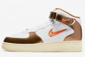 New Nike Air Force 1 Mid Ale Brown White Total Orange-Ale Brown-Beach 2022 For Sale DH5623-100