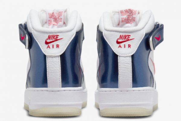 New Nike Air Force 1 Mid Independence Day White Varsity Red-Midnight Navy 2022 For Sale DH5623-101-3