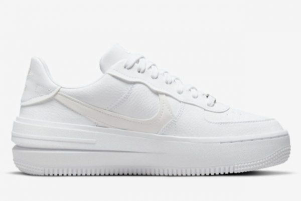 New Nike Air Force 1 PLT.AF.ORM Triple White White Summit White-White 2022 For Sale DJ9946-100-1