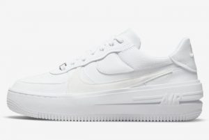 New Nike Air Force 1 PLT.AF.ORM Triple White White Summit White-White 2022 For Sale DJ9946-100