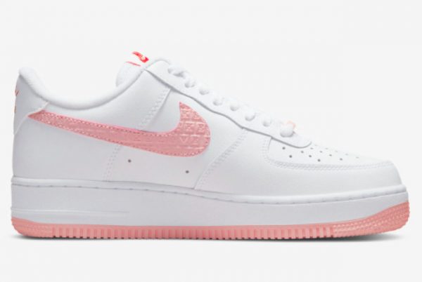 New Nike Air Force 1 Valentine’s Day White Atmosphere-University Red-Sail 2022 For Sale DQ9320-100-1
