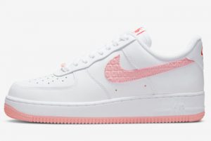 New Nike Air Force 1 Valentine’s Day White Atmosphere-University Red-Sail 2022 For Sale DQ9320-100