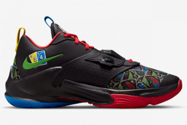 Cheap UNO x Nike Zoom Freak 3 Black Red-Blue-Green 2022 For Sale DC9363-001-1