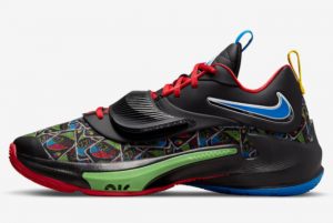 Cheap UNO x Nike Zoom Freak 3 Black Red-Blue-Green 2022 For Sale DC9363-001