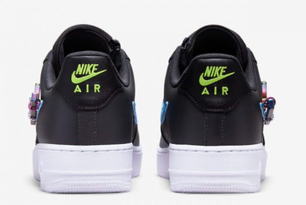 Latest Nike Air Force 1 Low Carabiner Swoosh Dark Smoke Grey Photo Blue-Volt 2022 For Sale DH7579-001-3