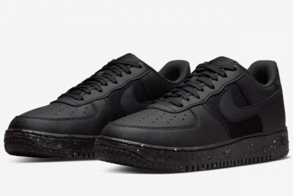 Latest Nike Air Force 1 Low Crater Triple Black 2022 For Sale DH8083-001-2
