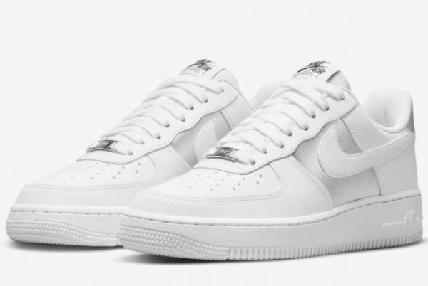 Latest Nike Air Force 1 Low White Metallic Silver 2022 For Sale DD8959-104-2