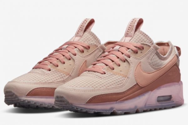 Latest Nike Air Max 90 Terrascape Pink Oxford Pink Oxford Rose Whisper-Fossil Rose 2022 For Sale DH5073-600-2