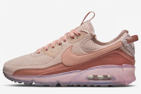 Latest Nike Air Max 90 Terrascape Pink Oxford Pink Oxford Rose Whisper-Fossil Rose 2022 For Sale DH5073-600