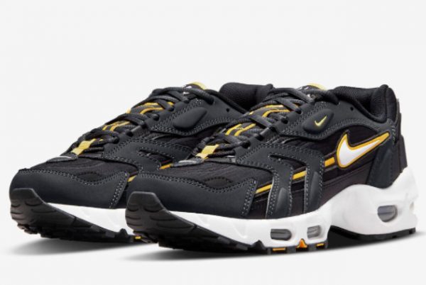 Latest Nike Air Max 96 II Batman Anthracite White-University Gold-Black 2022 For Sale DH4756-001-2