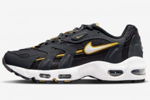 Latest Nike Air Max 96 II Batman Anthracite White-University Gold-Black 2022 For Sale DH4756-001