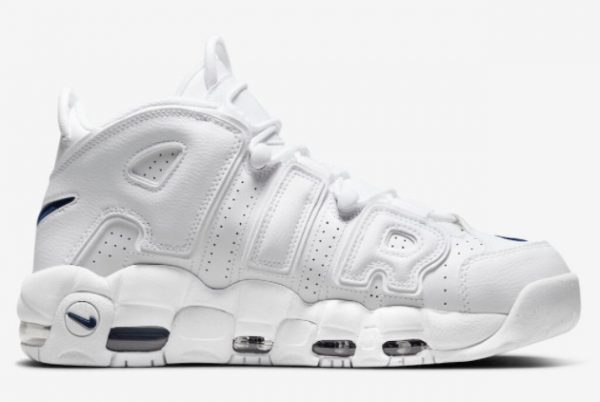 Latest Nike Air More Uptempo White Navy White Midnight Navy-White 2022 For Sale DH8011-100-1