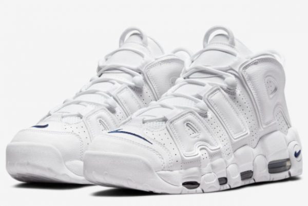 Latest Nike Air More Uptempo White Navy White Midnight Navy-White 2022 For Sale DH8011-100-2