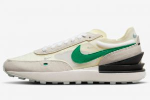 Latest Nike Waffle One Cream White-Green 2022 For Sale DR8598-100