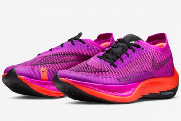 Latest Nike ZoomX VaporFly NEXT% 2 Hyper Violet Hyper Violet Flash Crimson-Football Grey-Black 2022 For Sale CU4123-501-2