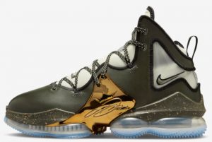 New Nike LeBron 19 Chosen 1 Olive Sail 2022 For Sale DQ7548-301