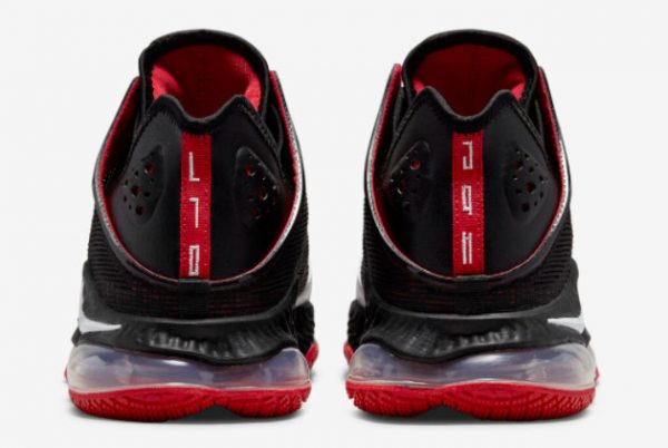 New Nike LeBron 19 Low Bred Black Red-White 2022 For Sale DH1270-001-3