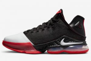 New Nike LeBron 19 Low Bred Black Red-White 2022 For Sale DH1270-001
