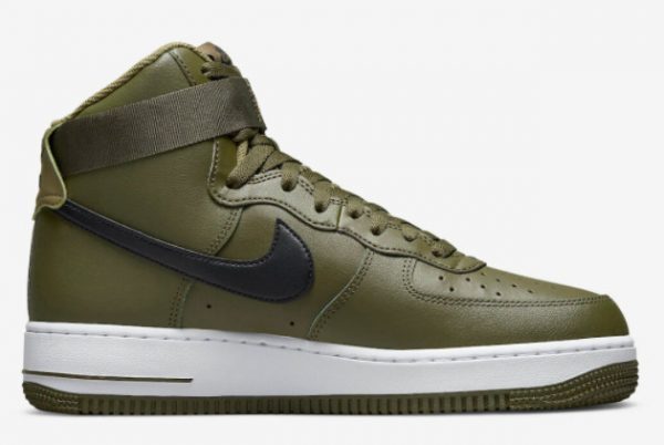 Latest Nike Air Force 1 High Hoops Olive Black 2022 For Sale DH7453-300-1