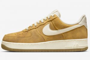 Cheap Nike Air Force 1 Low Gold Suede 2022 For Sale DV6474-700