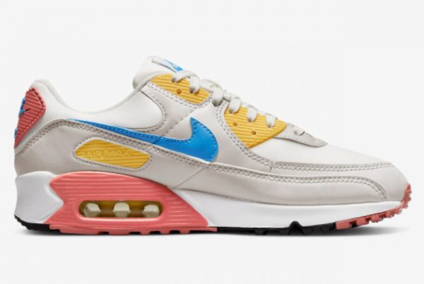 Cheap Nike Air Max 90 Multicolor White Grey-Pink-Blue 2022 For Sale DJ9991-100-1