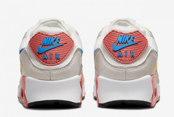 Cheap Nike Air Max 90 Multicolor White Grey-Pink-Blue 2022 For Sale DJ9991-100-3