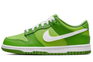 Cheap Nike Dunk Low GS Kermit Green White 2022 For Sale DJ6188-301