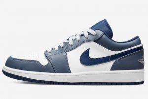 Latest Air LEGACY Jordan 1 Low White Navy Blue 2022 For Sale 553558-414
