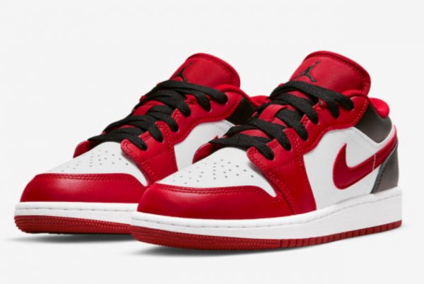 Latest Air Jordan 1 Low White Red Black 2022 For Sale 553560-163-2
