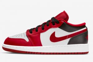 Latest Air Jordan 1 Low White Red Black 2022 For Sale 553560-163