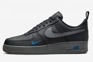 Latest Nike Air Force 1 Black Blue 2022 For Sale DR0155-002