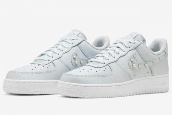 Latest Nike Air Force 1 Pearl Swoosh 2022 For Sale DV3810-001-2