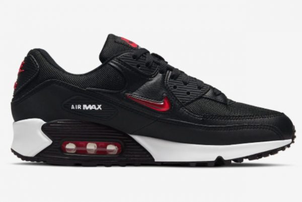 Latest Nike Air Max 90 Jewel Bred Black Red 2022 For Sale DV3503-001-1