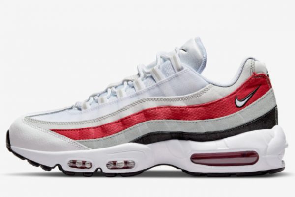 Latest Nike Air Max 95 White Red-Black 2022 For Sale DQ3430-001