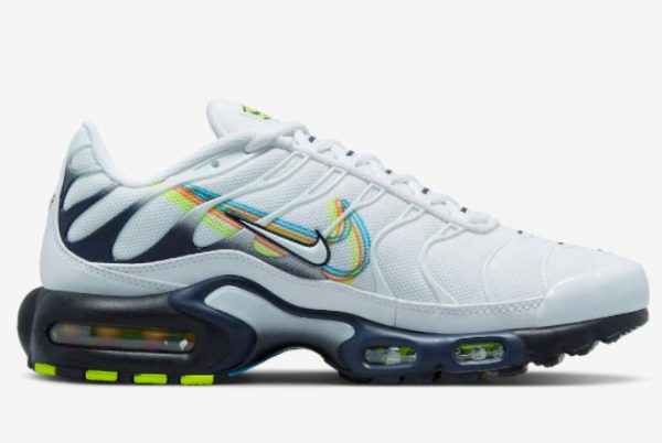 Latest Nike Air Max Plus Anaglyph White White Navy-Neon Green 2022 For Sale DV6821-100-1