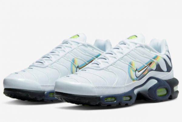 Latest Nike Air Max Plus Anaglyph White White Navy-Neon Green 2022 For Sale DV6821-100-2