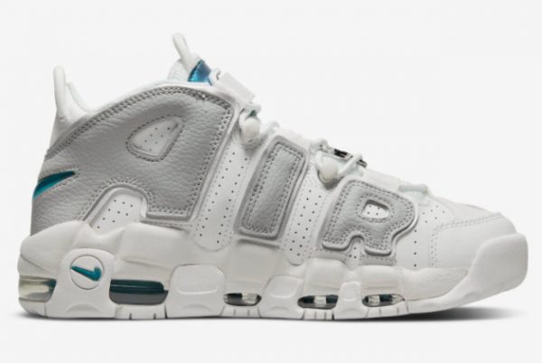 Latest Nike Air More Uptempo Metallic Teal 2022 For Sale DR7854-100-1