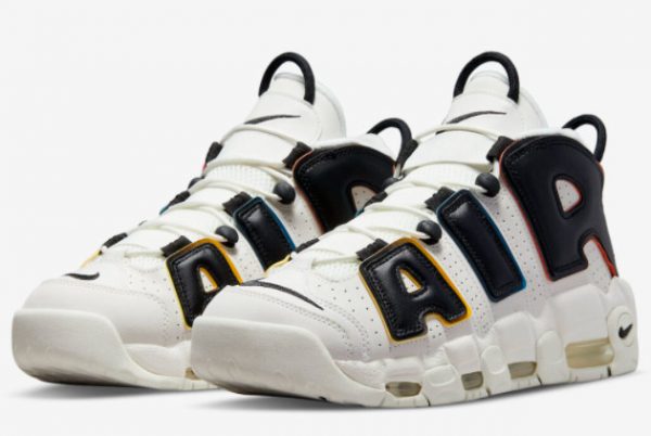 Latest Nike Air More Uptempo Trading Cards White Black-Red 2022 For Sale DM1297-100-2