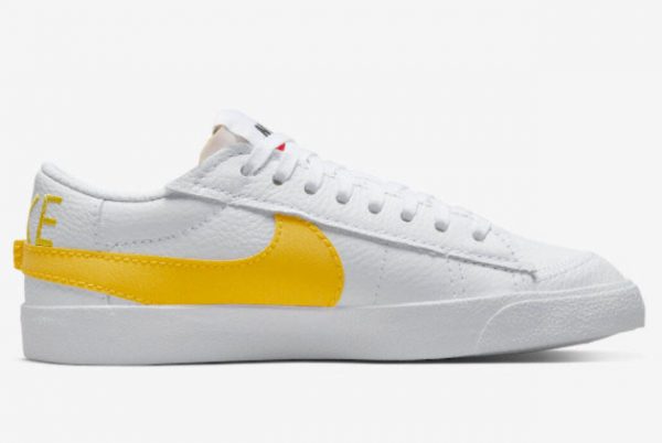 Latest Nike Blazer Low Jumbo White Yellow 2022 For Sale DV3506-100-1