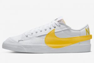 Latest Nike Blazer Low Jumbo White Yellow 2022 For Sale DV3506-100