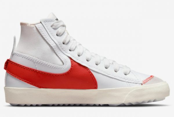 Latest Nike Blazer Mid ’77 Jumbo White Red 2022 For Sale DH7690-100-1