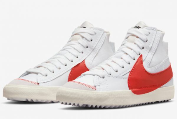 Latest Nike Blazer Mid ’77 Jumbo White Red 2022 For Sale DH7690-100-2