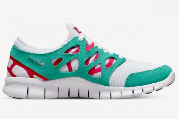Latest Nike Free Run 2 White Berry Green 2022 For Sale DR9877-100-1