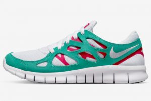 Latest Nike Free Run 2 White Berry Green 2022 For Sale DR9877-100